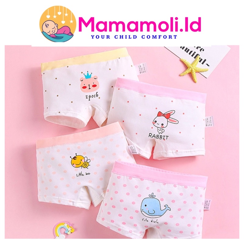 CD / Celana Dalam Anak Perempuan / Celana Dalam Boxer Anak Perempuan/ Celana Dalam Segi Empat/ Kancut Anak Perempuan/ Kolor Anak Perempuan Cewek/ Kids Underwear / Girl Underwear/ Pakaian Dalam Anak Perempuan