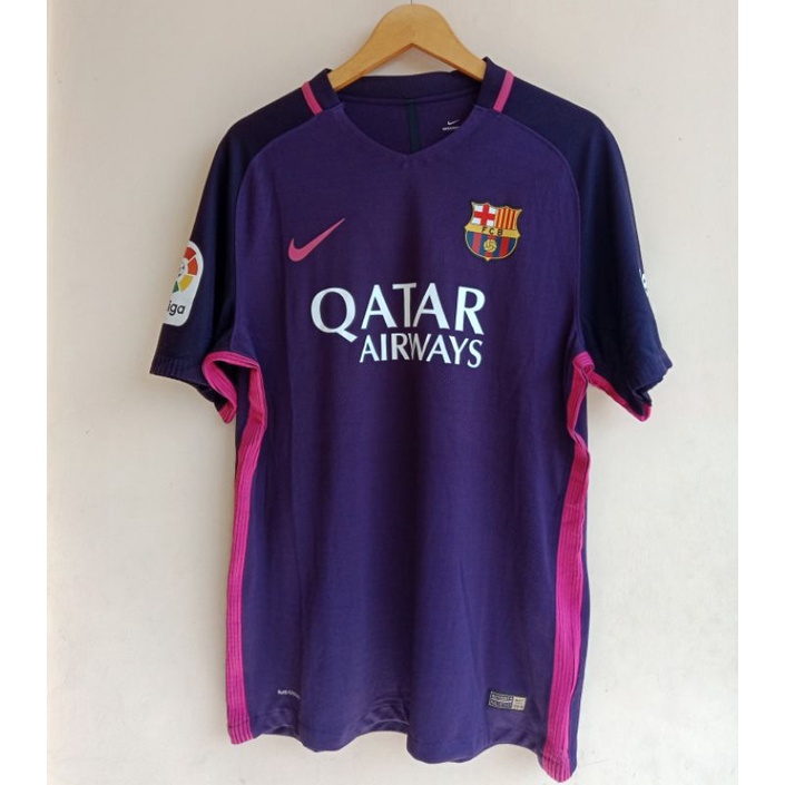 JERSEY BOLA BARCELONA AWAY PLAYER ISSUE AEROSWIFT 2015/2016 GRADE ORI