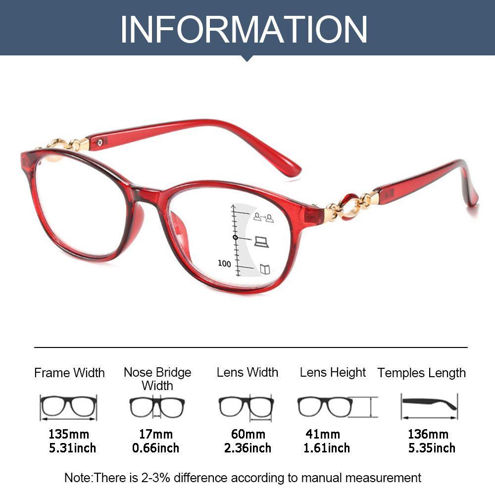 Populer Kacamata Baca Wanita Readers Eyeglasses Progresif Multifocal Kacamata Komputer