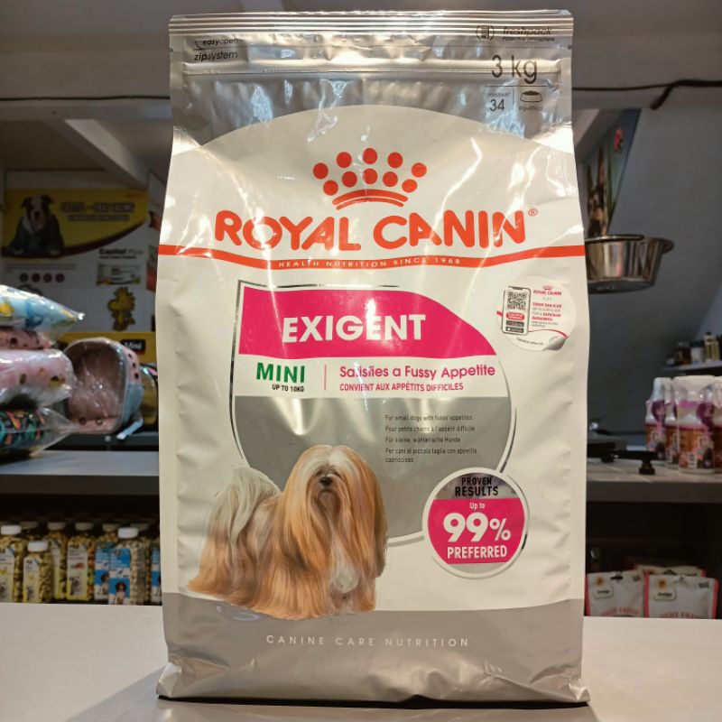 Royal Canin Mini Exigent 3kg / RC Makanan Anjing Yg Rewel Makan