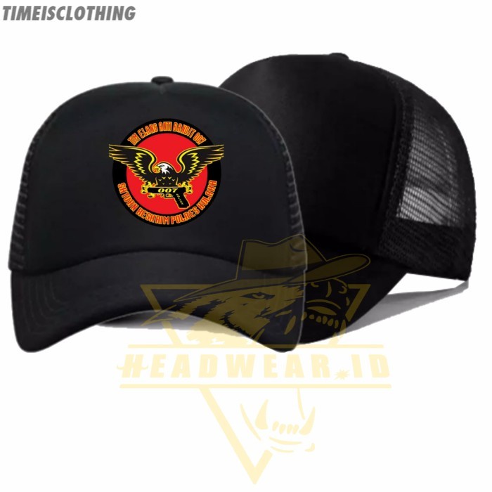 TOPI TRUCKER TOPI JARING TIM ELANG ANTI BANDIT 007 - gambar TIC