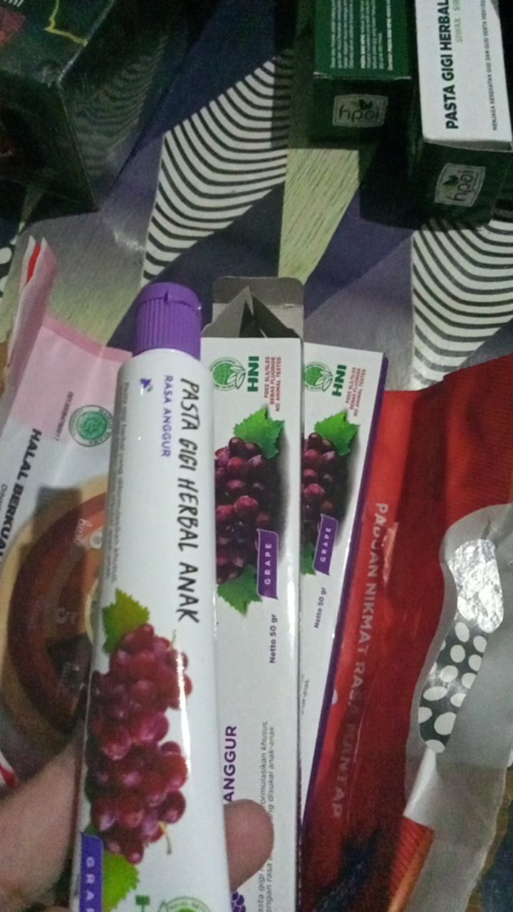 Pasta Gigi Herbal Anak Rasa Anggur Hni Hpai