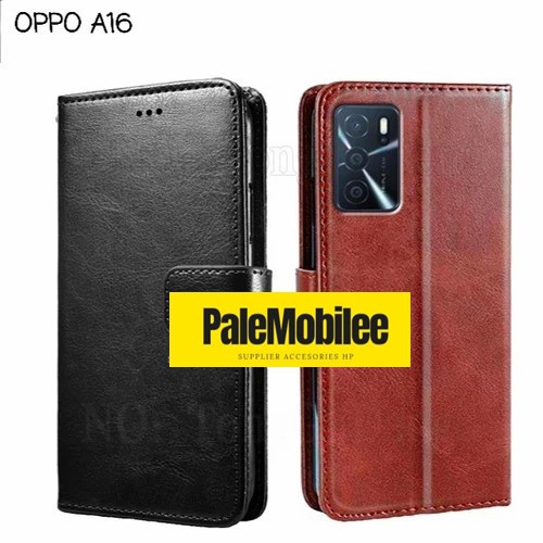 OPPO A16 FLIP COVER KULIT LEATHER CASE SARUNG BUKU KULIT OPPO A16
