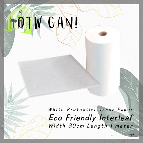 

Eco Friendly Interleaf Kertas Uk 30CM x 1M (Per Meter) Protective Paper Kertas Tissue Doorslag Duslak Roll Pembungkus Kado