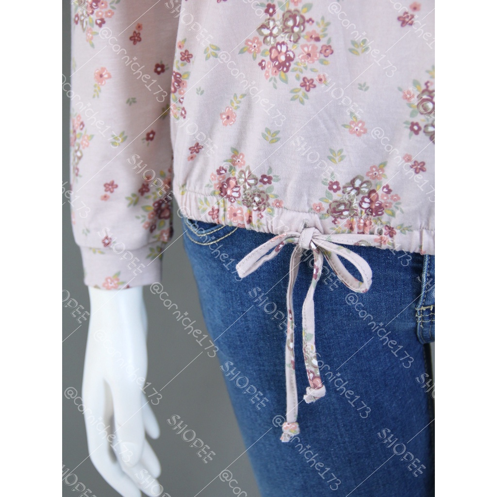 Corniche Cindy Flower Tee Coklat Muda - TP231416