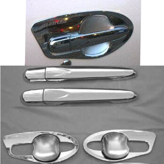 PAKET cover handle + outer MANGKOK EXCLUSIVE chrome TOYOTA ALL NEW AVANZA 2012-2021