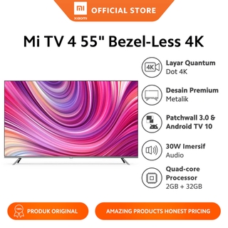 Xiaomi Mi TV 4 55" Bezel-less 4K Smart TV Quantum LED Display, Android