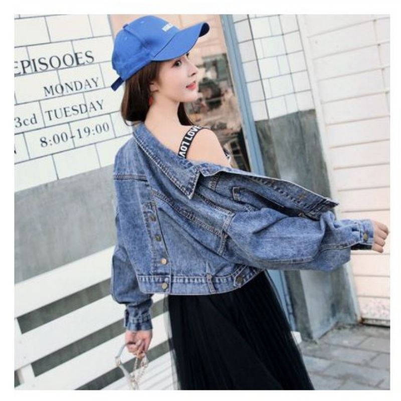 JAKET JEANS WANITA BEST SELLER