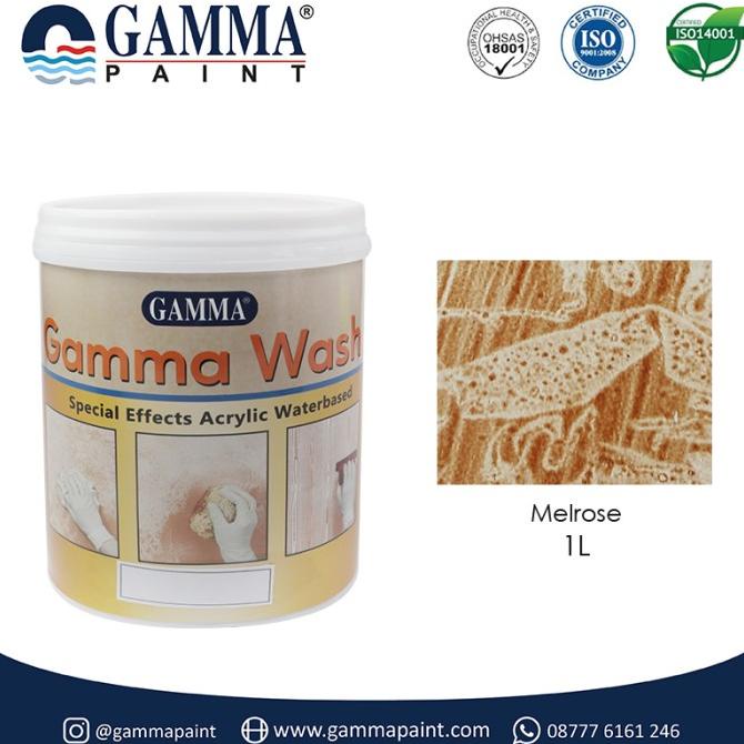 Gamma Wash - MELROSE - Cat wash Motif Spesial Efek