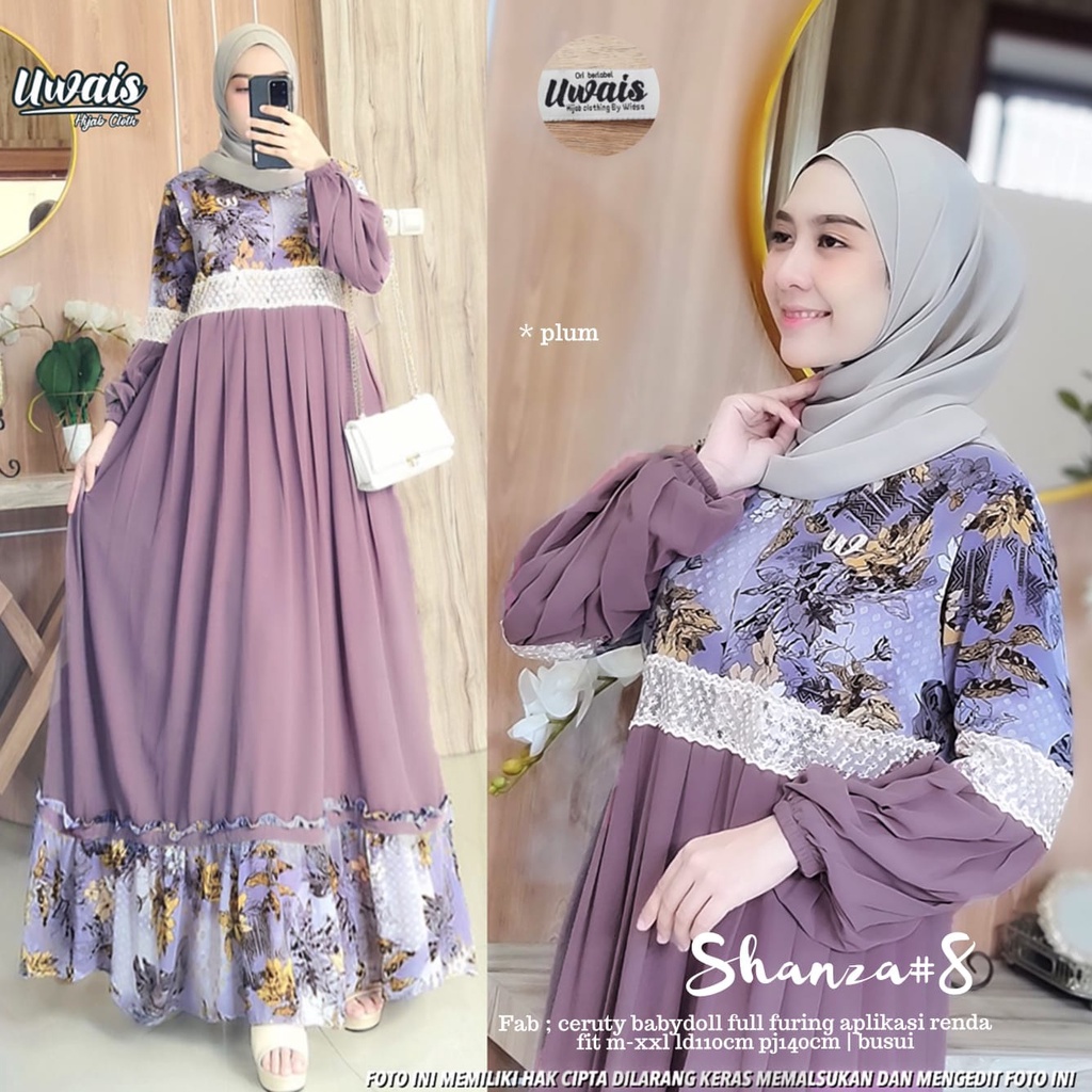 SHANZA 8 GAMIS UWAIS ORIGINAL TERBARU Gamis Remaja Terbaru Premium Jumbo
