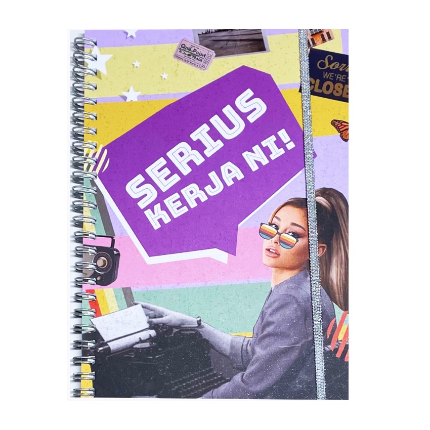 

A5 Serius Kerja Ni! Ariana Notebook
