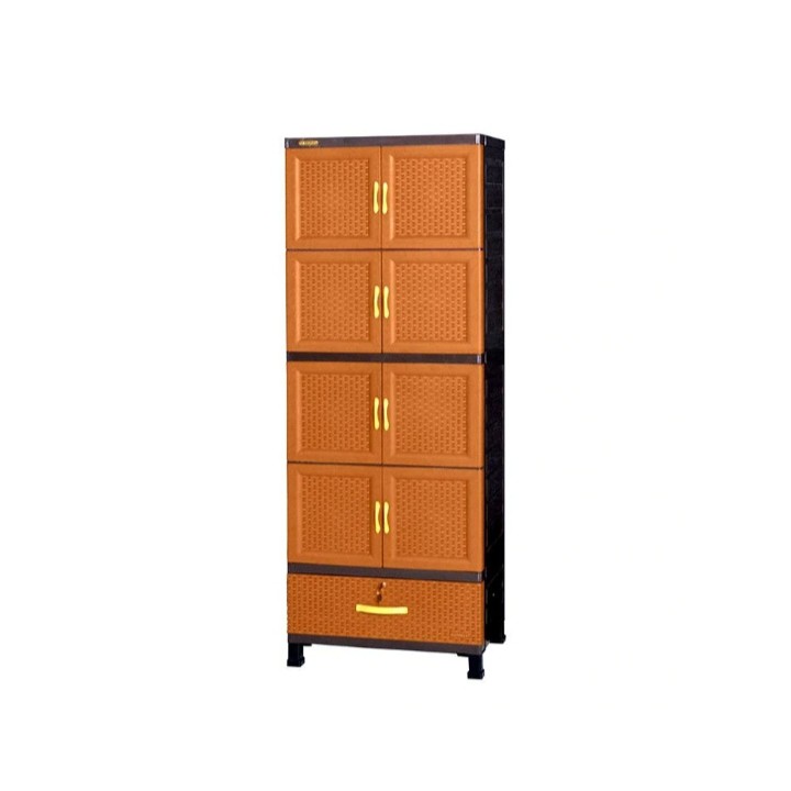 OK LEMARI/RAK PLASTIK NAPOLLY MU48G ( 4 SAP + 1 LACI ) JATI ROTAN