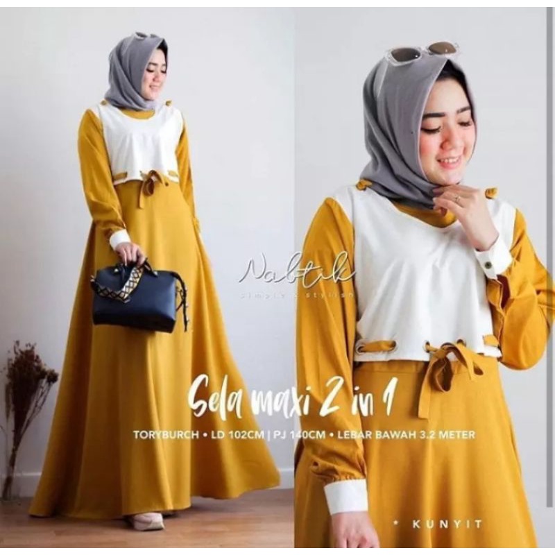 Gamis moscrepe premium