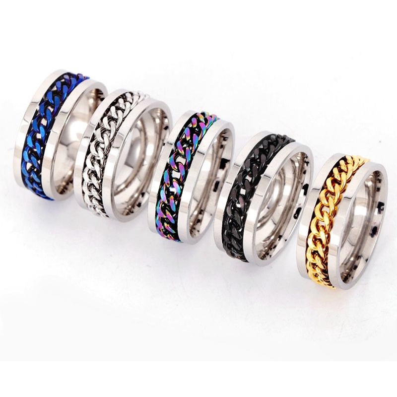 cincin titanium ring rantai cincin titanium 8mm cincin titanium keren cincin terbaru