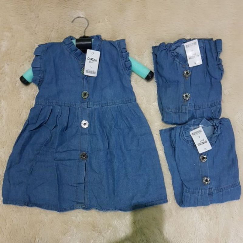 FANESA DRES JEANS ANAK:1--4 THN