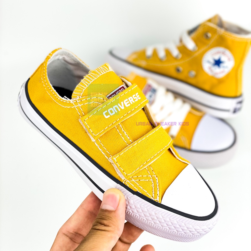 Converse Sepatu Anak Laki Laki dan Perempuan Import Warna Kuning Usia 1-10 Tahun - Urban Sneaker Kids