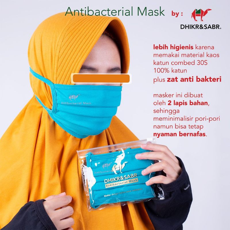 Masker Dhikr & Sabr Bahan Anti Bakteri
