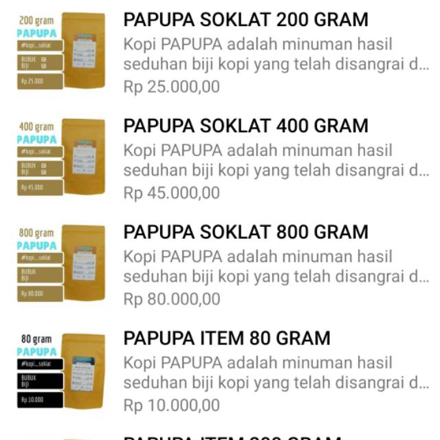 

Kopi Papupa Robusta