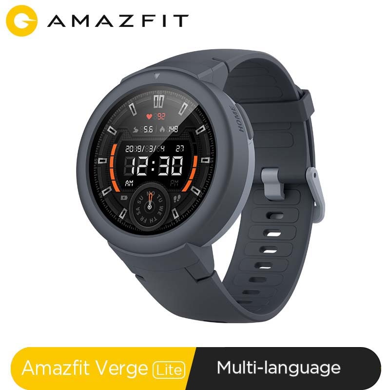 Global Amazfit Verge Lite Smartwatch IP68 Smart Watch GPS GLONASS Long Battery Life AMOLED