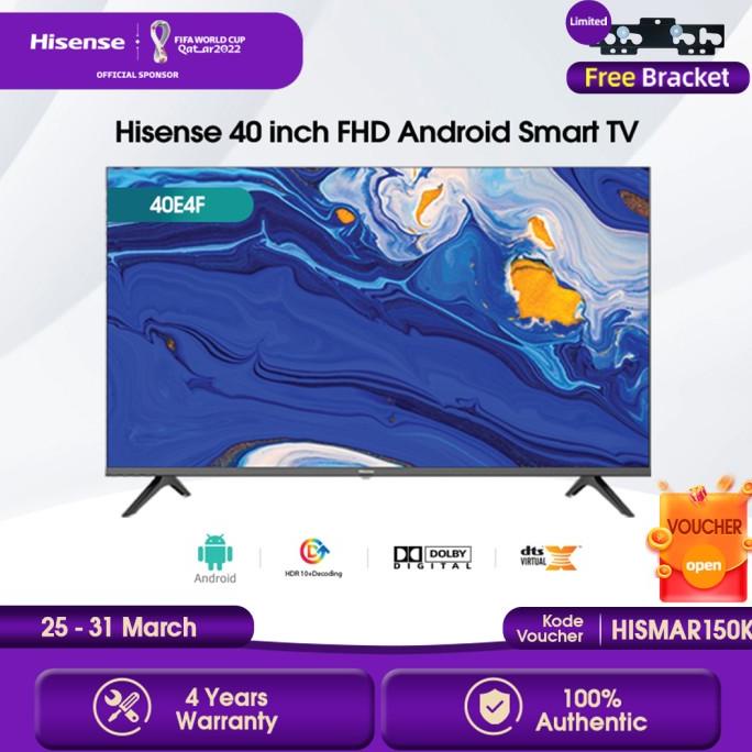 Hisense 40 inch Smart TV Natural Colour Enhancer Clean View 40E4F