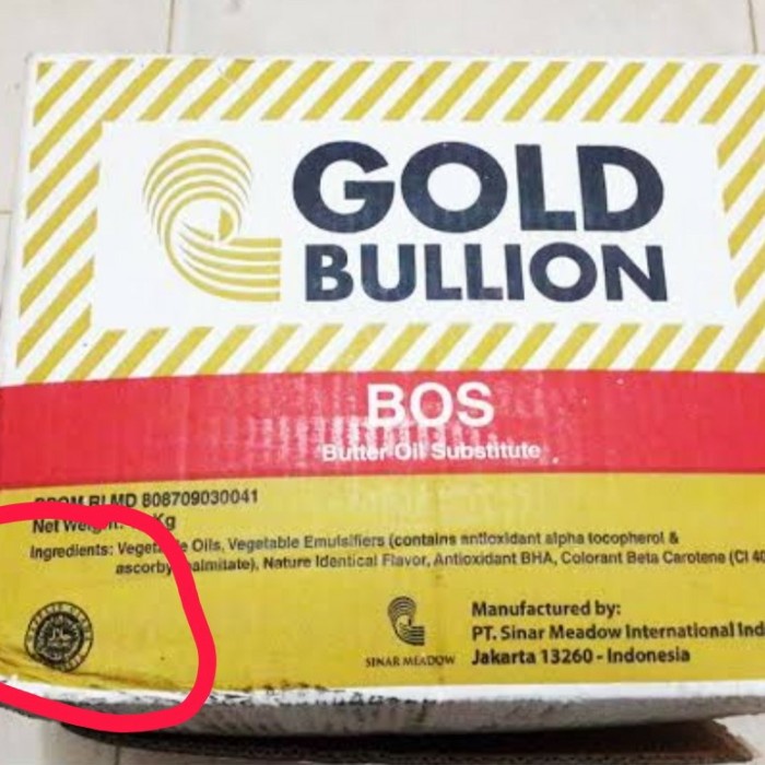 

fe20011vv Termurah Gold Bullion 1Kg Butter B.O.S Repackage Xa201As