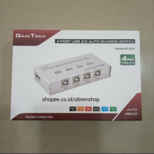 AUTO USB SHARING SWITCH PRINTER 4 PORT GAINTECH