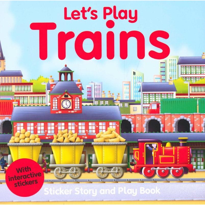 Lets play Train Sticker book and Play Book. Activity book