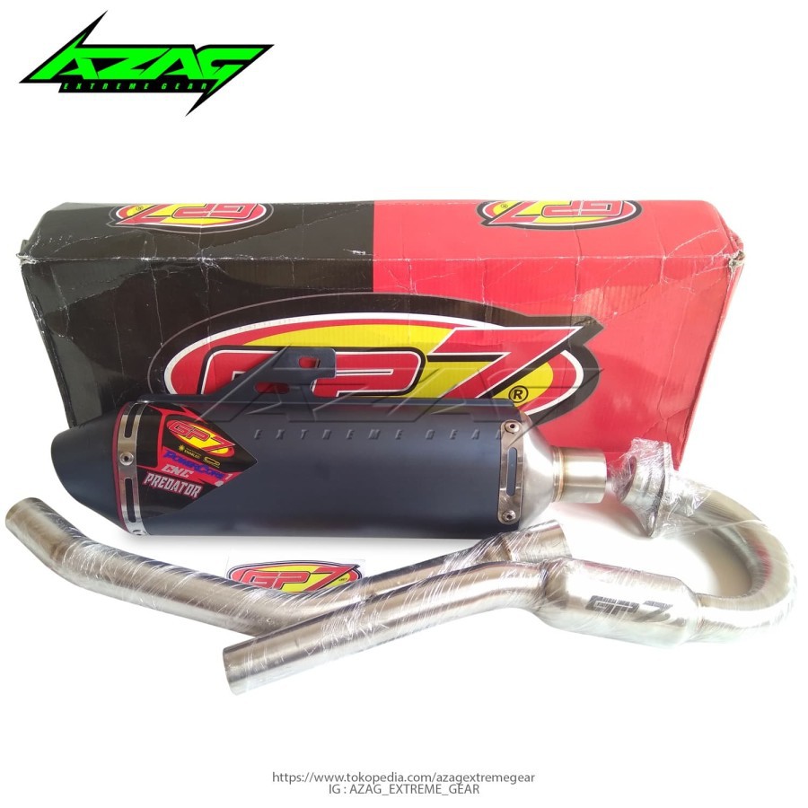 KNALPOT GP7 CNC PREDATOR EDITION ORIGINAL KLX DTRACKER CRF