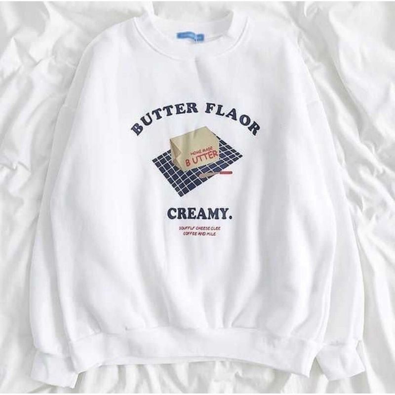 BUTTER FLAOR SWEATER UNISEX FLEECE TERBARU'