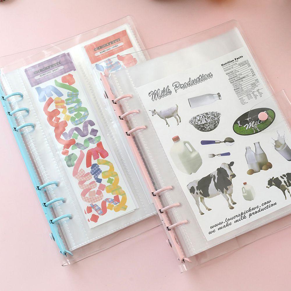 Agustina Stiker Album Stationary Journal DIY A5 Penyimpanan Buku Stiker Organizer Koleksi Kartu Binder Notebook