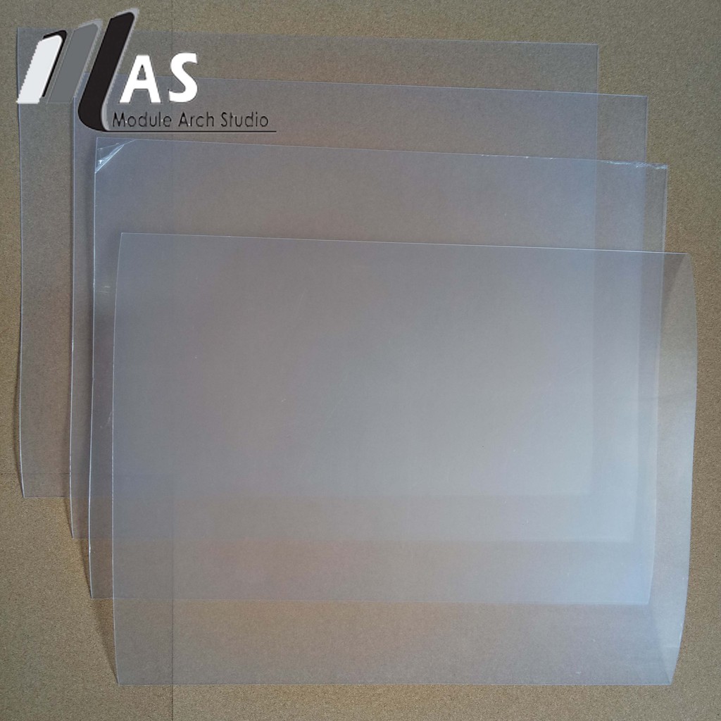 PVC Sheet 0,5mm 40x50cm - PVC Clear 0,5mm - PVC Putih 0,5mm - PVC Hitam 0,5mm