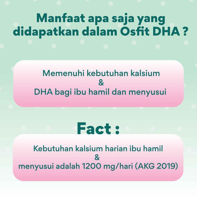 Ready - Osfit Dha - Suplemen Kalsium Dan Dha Bagi Ibu Hamil