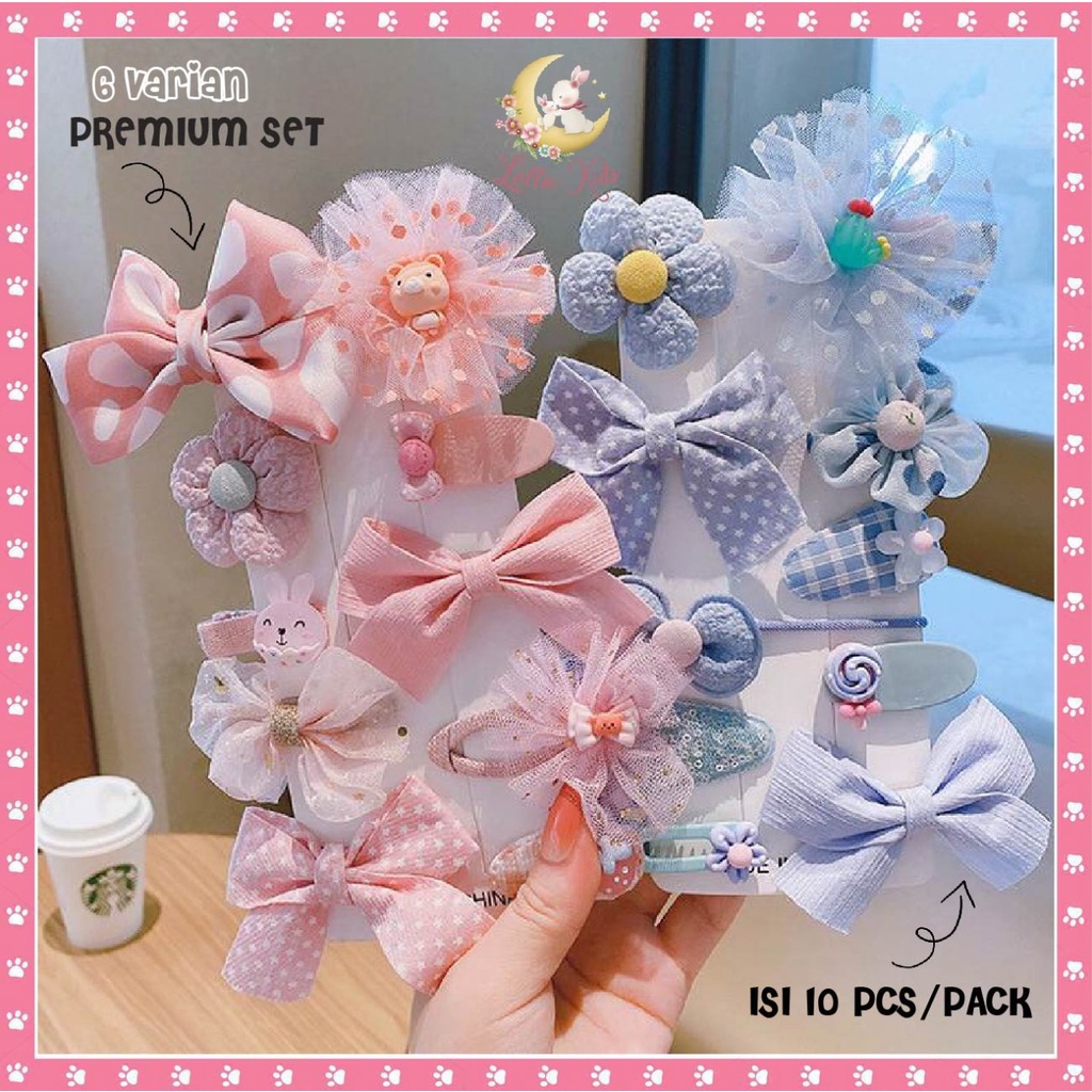 SET JEPIT RAMBUT ISI 1O PCS / SET JEPIT RAMBUT ANAK LUCU / JEPITAN AKSESORIS RAMBUT ANAK MURAH / JEP