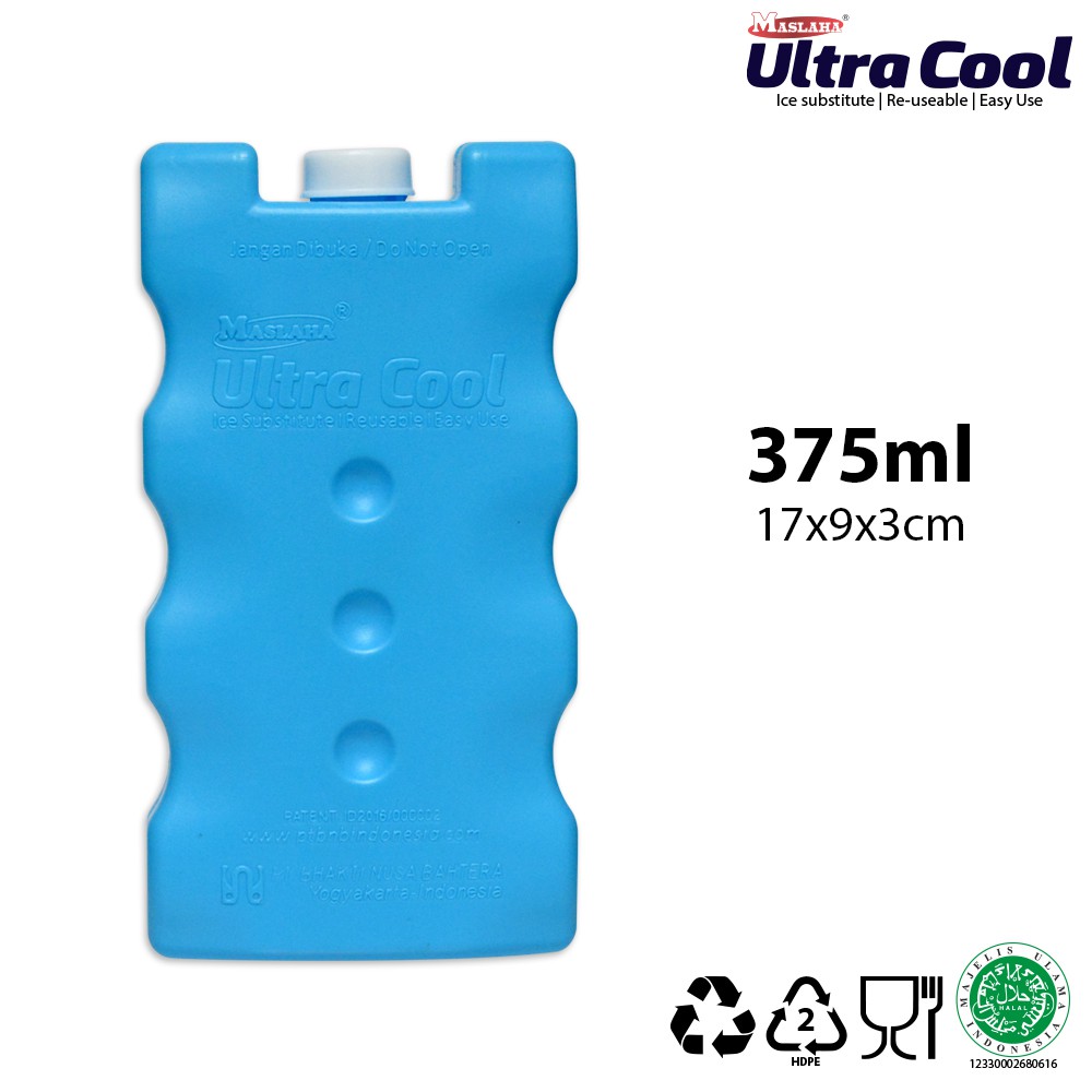 ULTRACOOL Ice Pack Mini Air Cooler Ultra cool Pengganti es batu Uk 450 gr