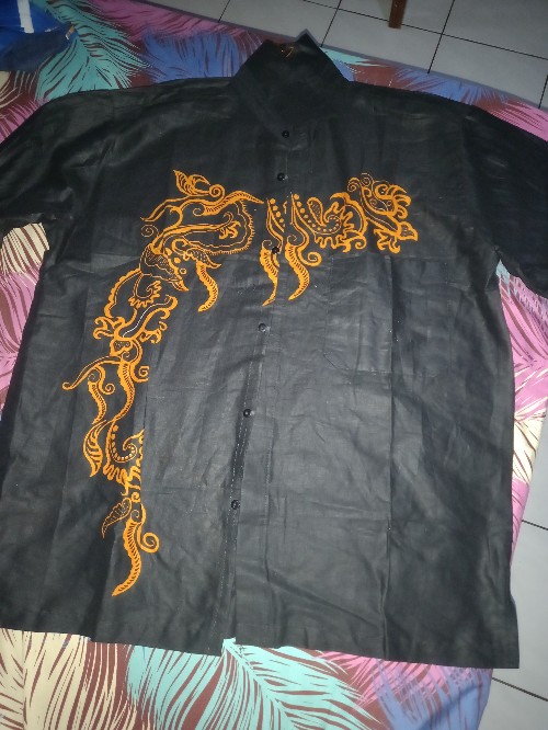 Kemeja Batik Pria Ppbtk07 Modern Lengan Panjang Casual Modis Trendy Masa Kini M L Xl Asli Pekalongan