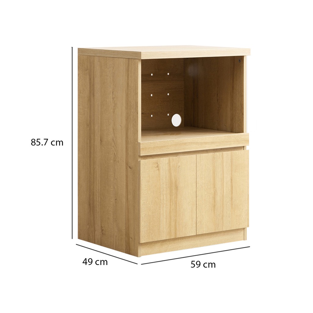 Dekoruma Kiva Small Cabinet - Lemari Kabinet Dapur Bawah 2 Pintu Minimalis-8