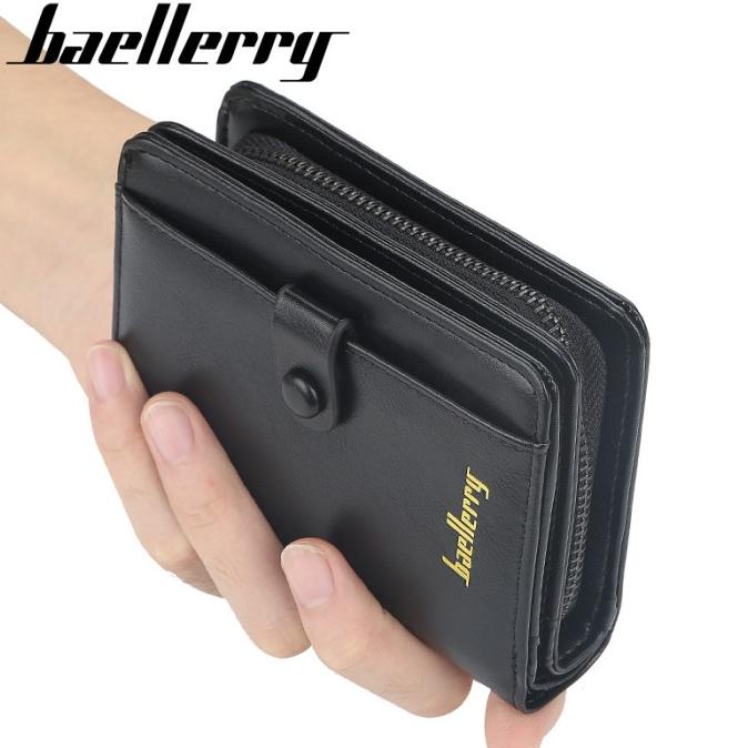 Dompet Pendek Tebal Lipat Kulit Pria New Baellerry Wallet D9153 tirt96 dijamin