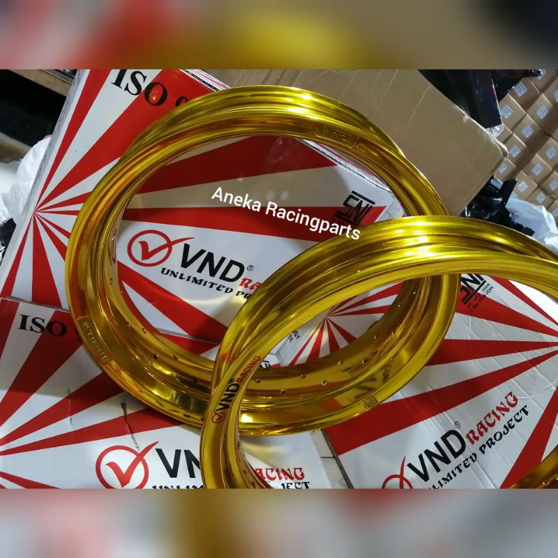 velg jari jari ring 14 vnd racing SNI 250 350 depan belakang / pelak ruji tapak lebar