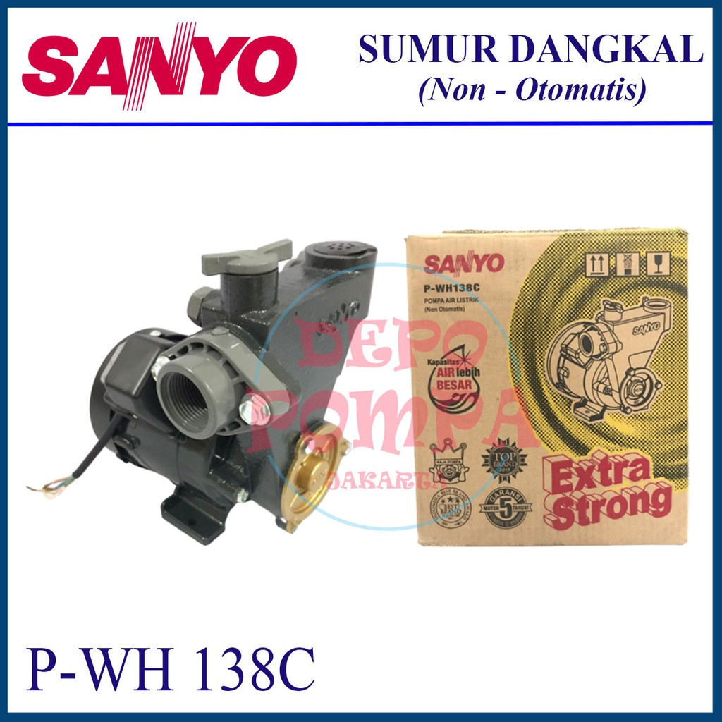 Pompa Air SUMUR DANGKAL SANYO P-WH 138C
