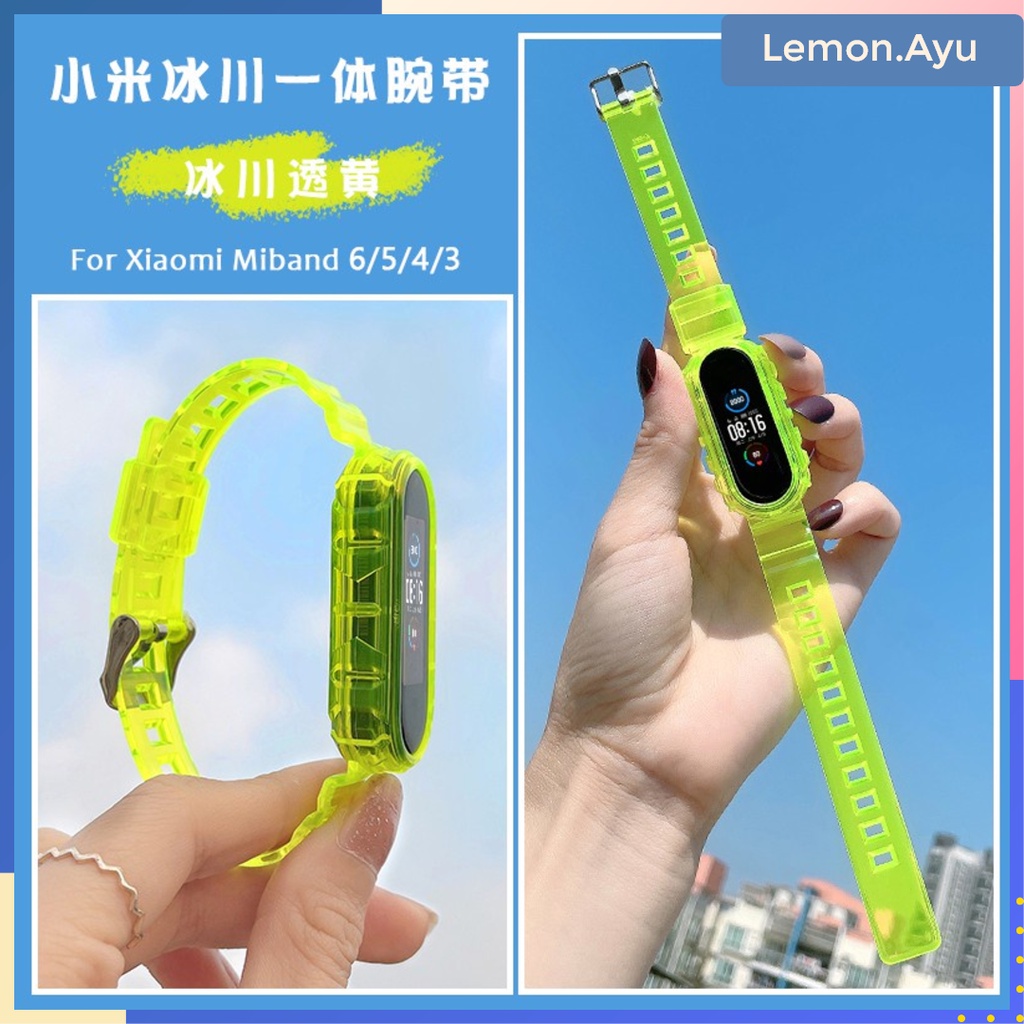 Tali Strap Transparan Xiaomi Mi Band 6/5/4/3 Glacier TPU Soft