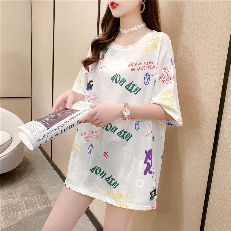 THISTLE - Oversize Tee Tshirt Wanita Model Longgar Motif OMG Full Print