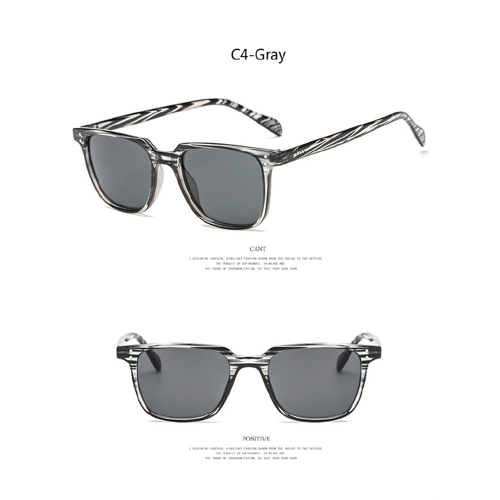 Fashion box retro Korean version of ins trend men and women sunglasses