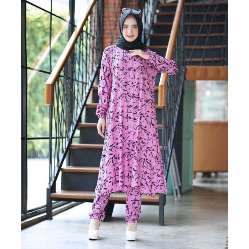 Kanaya One set / fashion muslim terpopuler/ pakaian wanita terbaru/ dress muslim murah