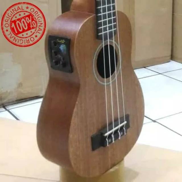 Ukulele Soprano Elektrik Digital Tuner Cowboy Original Import Indonesia