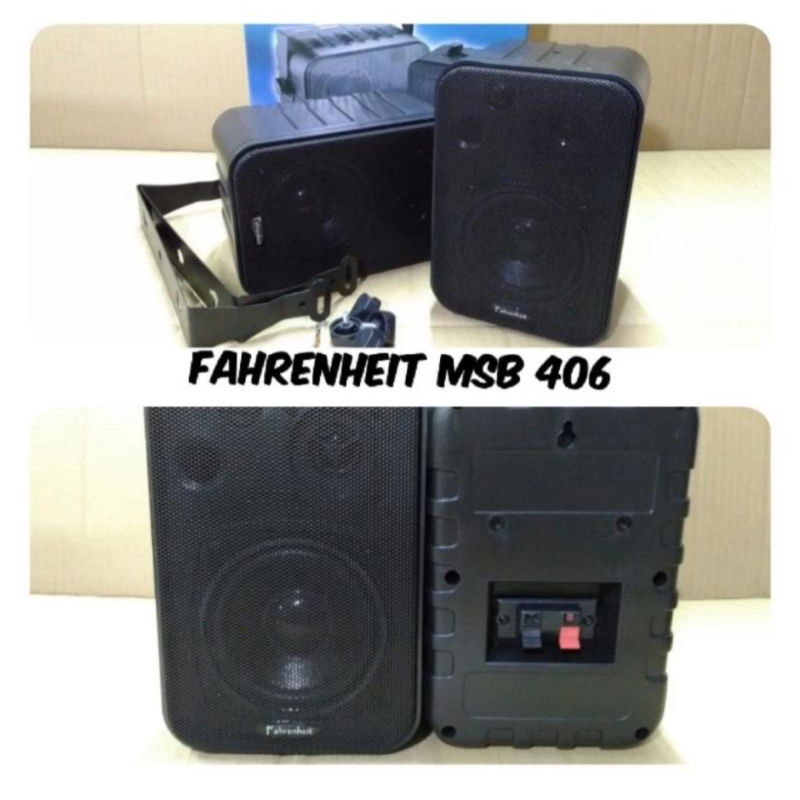 Speaker pasif 4 inch fahrenheit msb 406 satu pasang speaker pasif