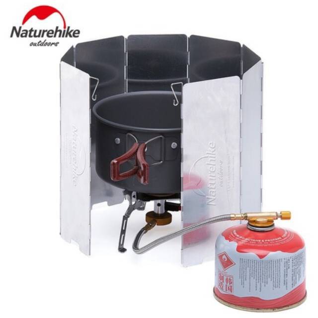 PENUTUP KOMPOR PENGHALANG ANGIN WINDSHIELD ULTRALIGHT NATUREHIKE