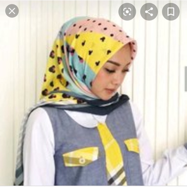 HIJAB DENAY MICKEY KUNING PINK