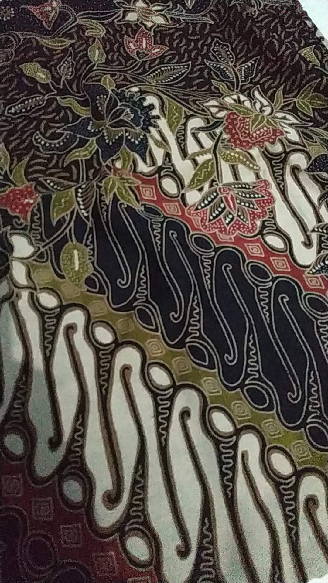 Kaftan Batik Paris Asimetris Gaun Batik Kondangan Dress Batik Solo Original