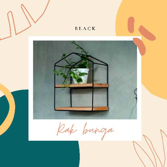 Rak dinding bentuk rumah