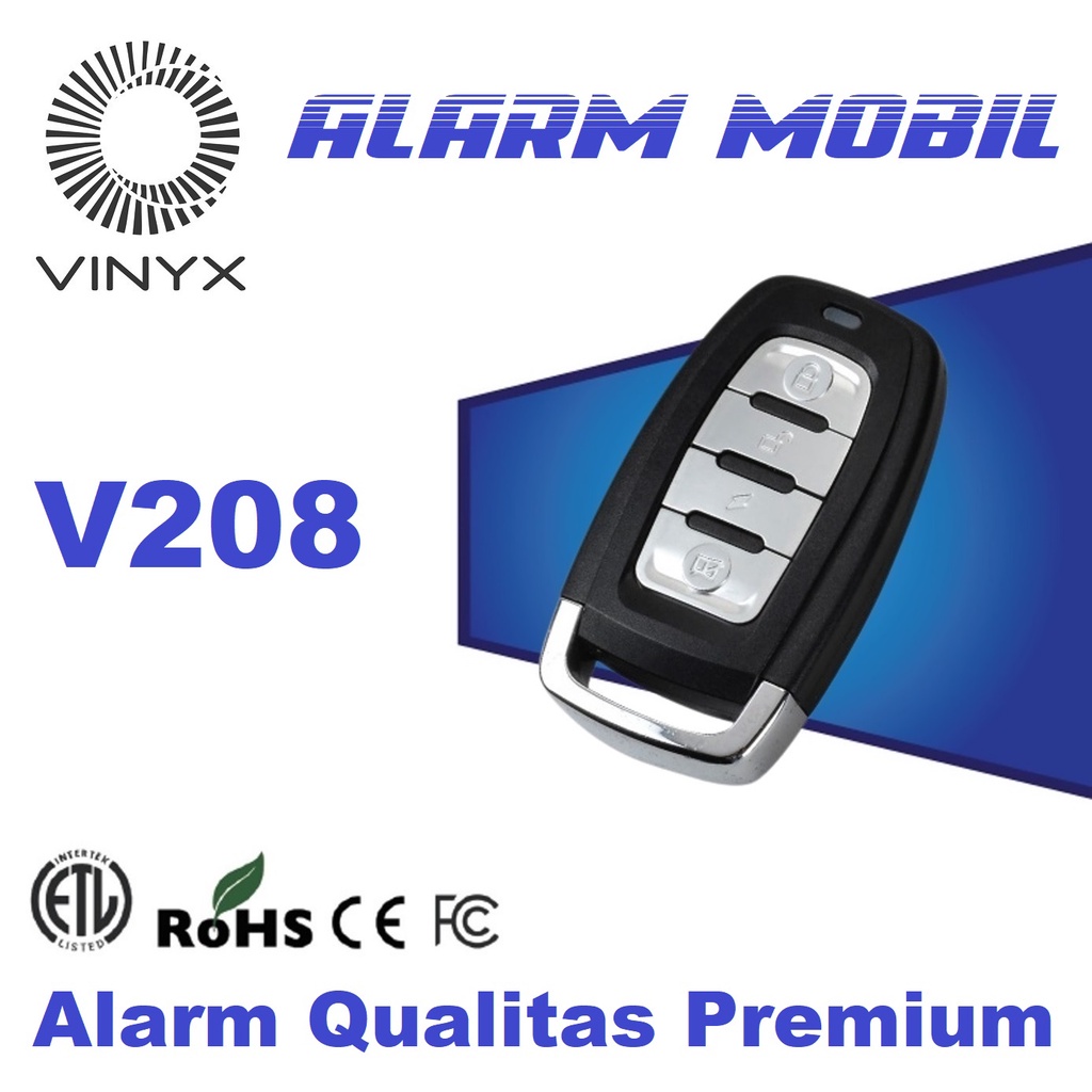 Alarm Mobil Premium Vinyx V208 Universal Grade A+ Tuk Tuk